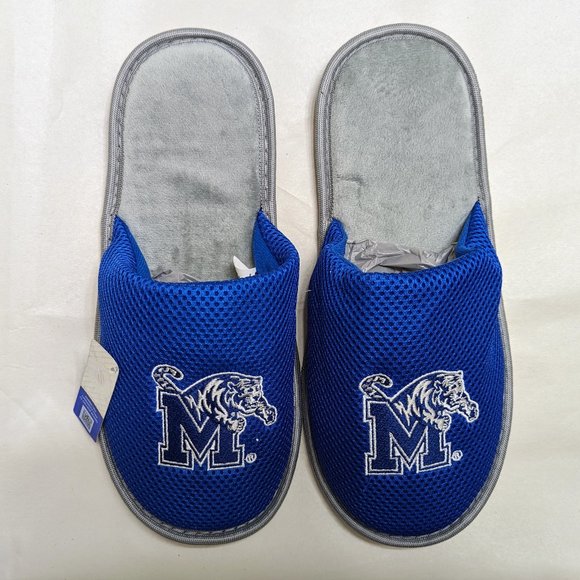 🆕UNIVERSITY OF MEMPHIS SCUFF LOGO SLIDE SLIPPERS - NCAA - ROYAL BLUE - MEN - XL - Picture 1 of 1